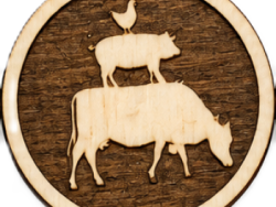 Bauernhof – Holz Anstecker