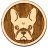 Französische Bulldogge – Holz Anstecker