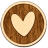 Herz – Holz Anstecker