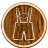 Lederhose – Holz Anstecker