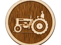 Traktor – Holz Anstecker