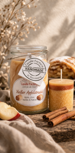 Duftkerze Heißer-Apfelstrudel